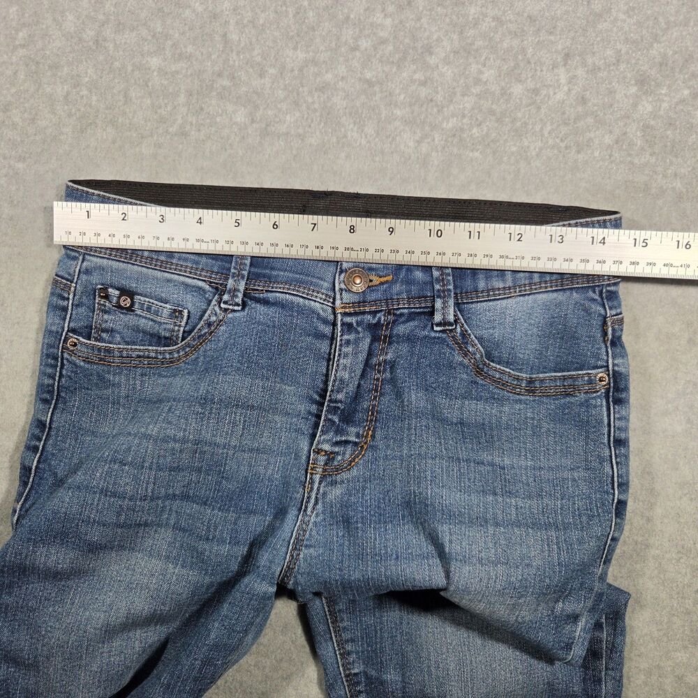 Curve Appeal Women Skinny Jeans Size 4/27 Blue Medium Wash Elastic Comfort Waist - Picture 4 of 5